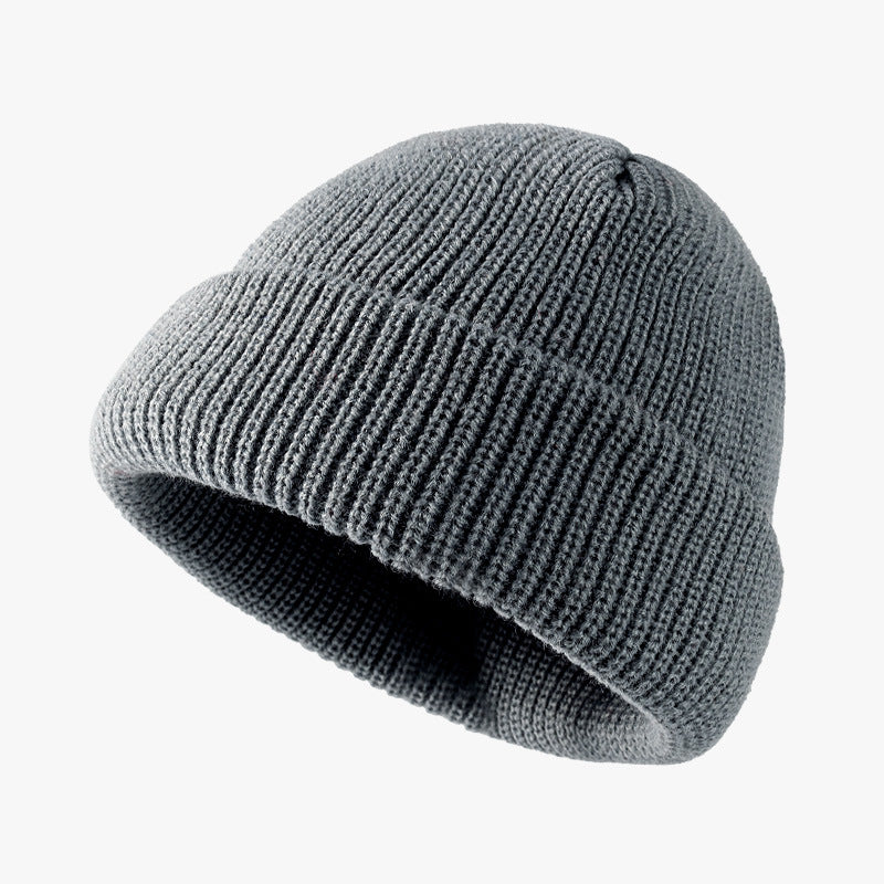 Wholesale Autumn and Winter Knitted Hats Woolen Hats Warm and Brimless Cold Hats